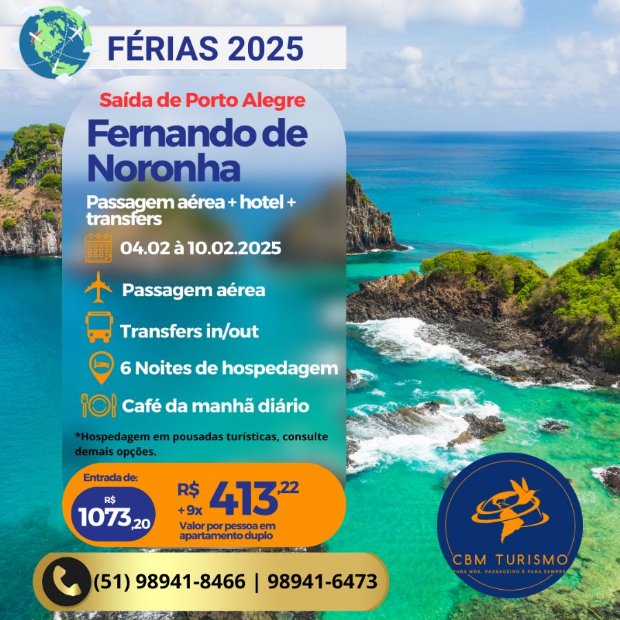 Férias 2025 em Fernando de Noronha